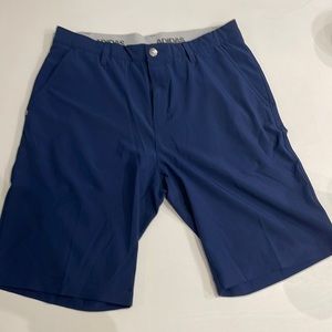 Navy blue adidas golf shorts